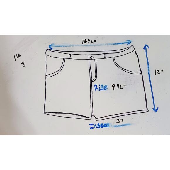 Kut From The Kloth Gidget Fray Denim Shorts Size 8 - Picture 6 of 6